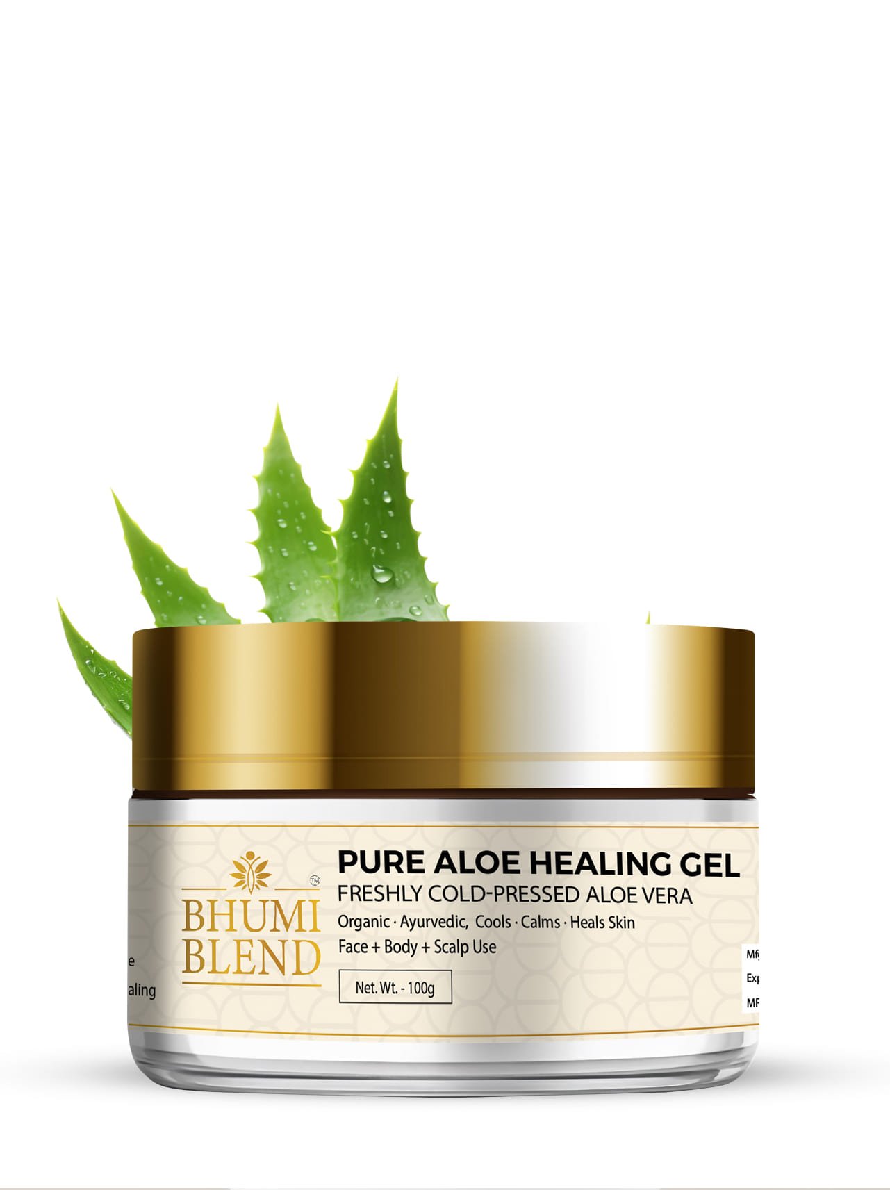 Pure Aloe Healing Gel – Freshly Cold-Pressed Aloe Vera