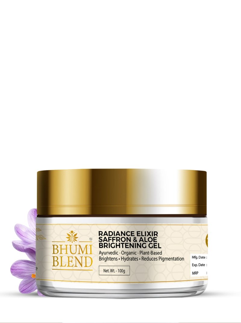 Radiance Elixir – Saffron & Aloe Brightening Gel
