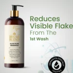 Aloe Pure Shampoo reduces visible flakes from first wash dermatologically tested