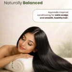 Before and after hair transformation showing hydrated, smooth hair with no weigh down using aloe conditioner