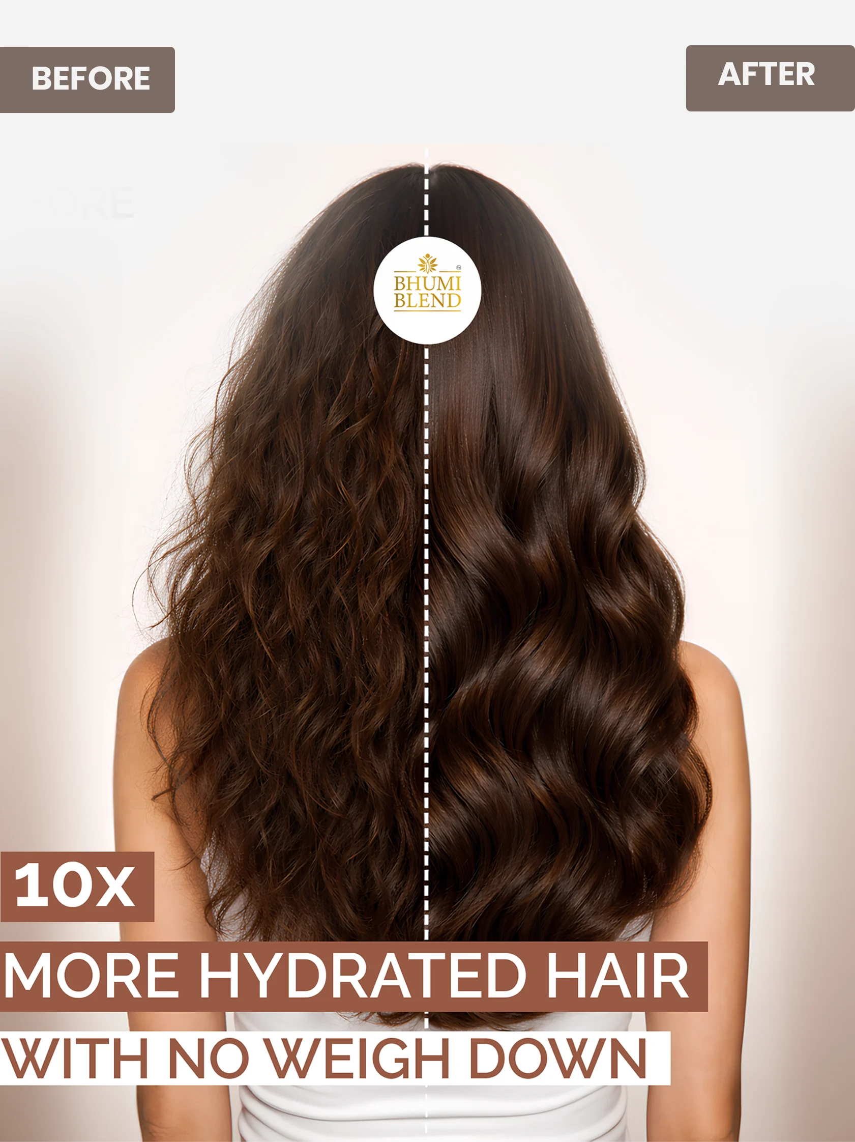 Comparison showing Bhumi Blend Aloe Conditioner vs other conditioners highlighting lightweight nourishment and scalp balance