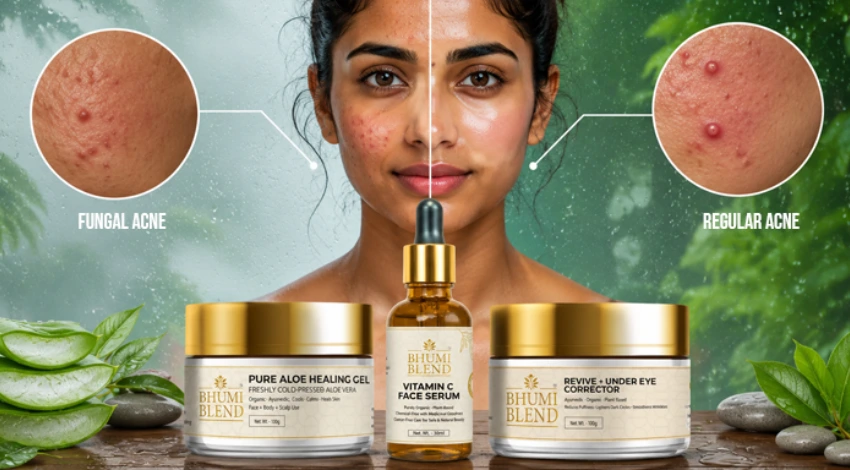 Fungal acne vs regular acne